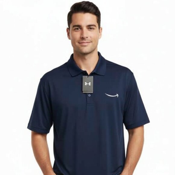 NWT Under Armour Men's 3XL Performance Corp Polo Shirt Navy Blue  4-Way Stretch - Picture 3 of 9